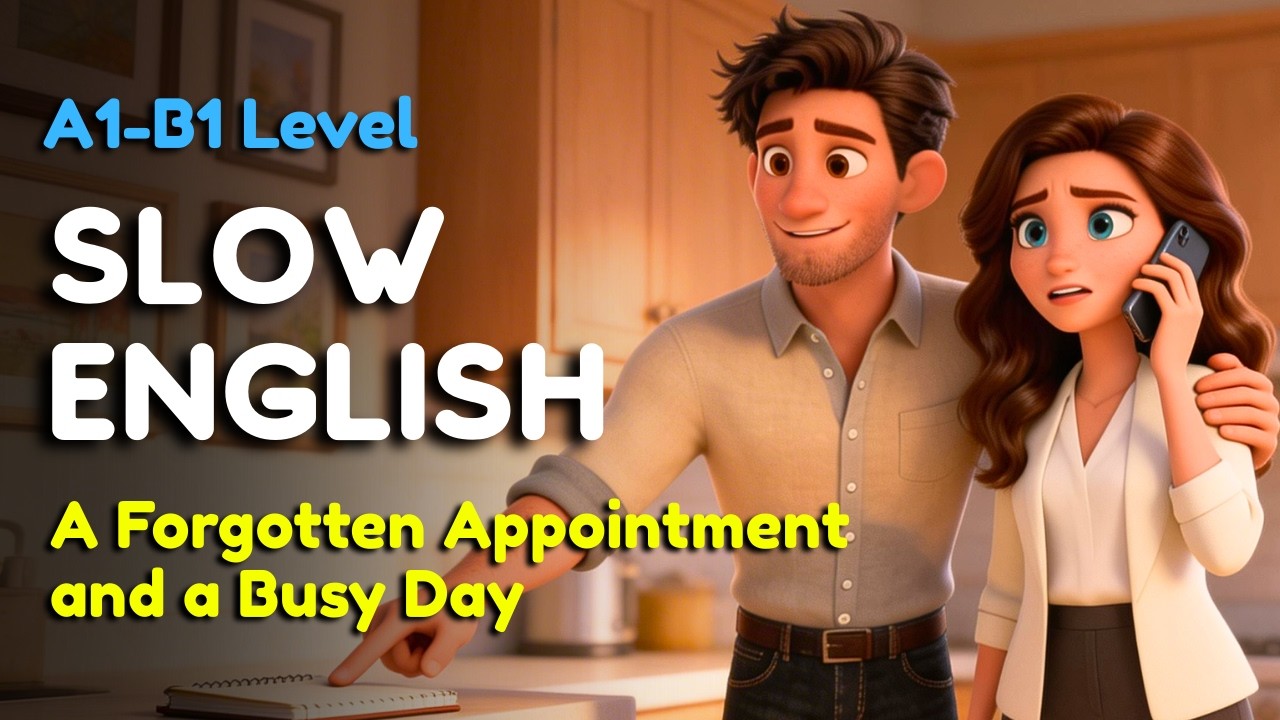 A Forgotten Appointment and a Busy Day  | Easy English Listening for Beginners (A1–B1)
