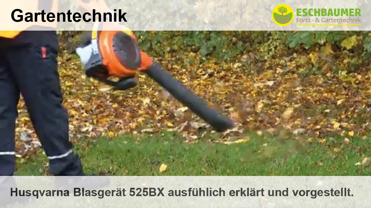 Husqvarna Blasgerät 525BX ausfühlich erklärt und vorgestellt.