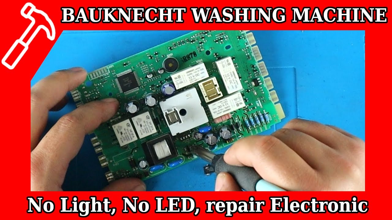 Bauknecht washing machine not working - no light is lit - no LED is lit - washing machine dead