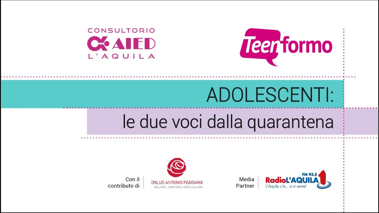 ADOLESCENTI: DUE VOCI DALLA QUARANTENA