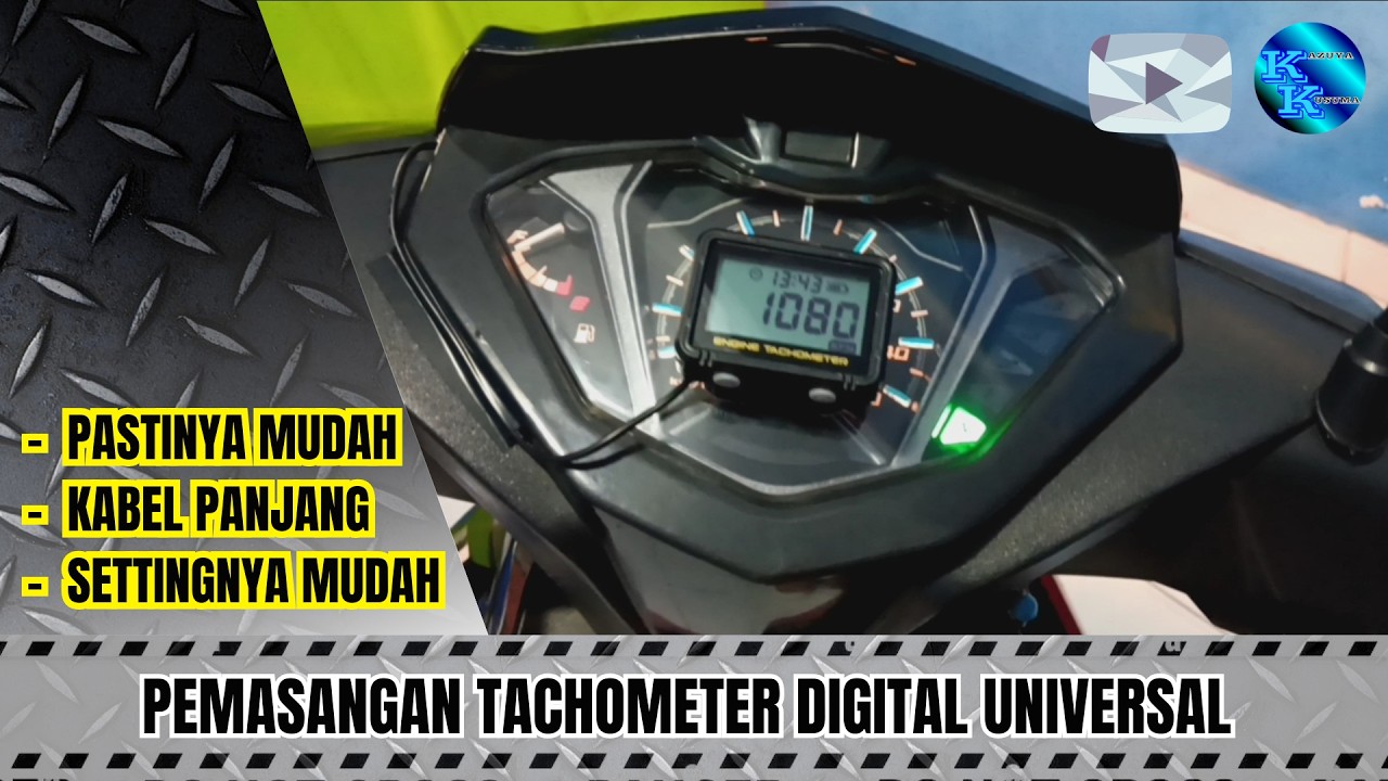 Pasang Tachometer digital universal di motor honda Supra X 125 FI