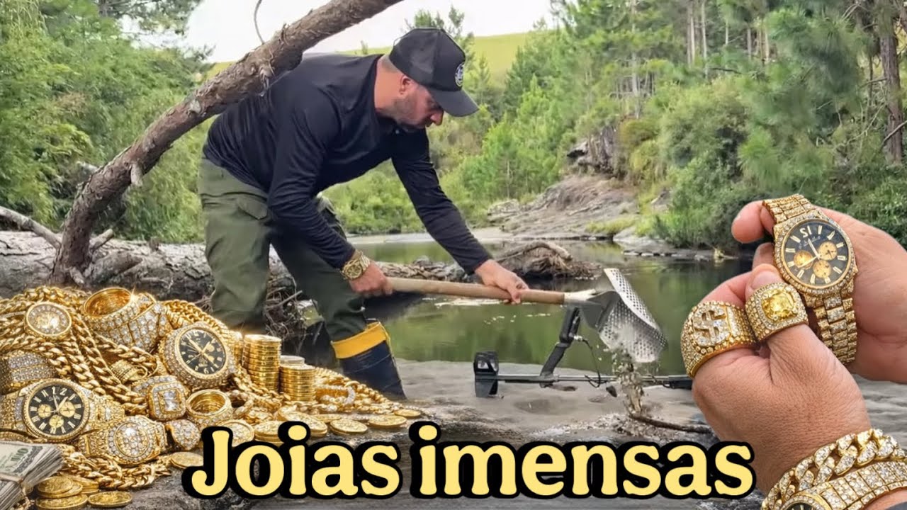 Ele encontrou joias com valor imenso na água 