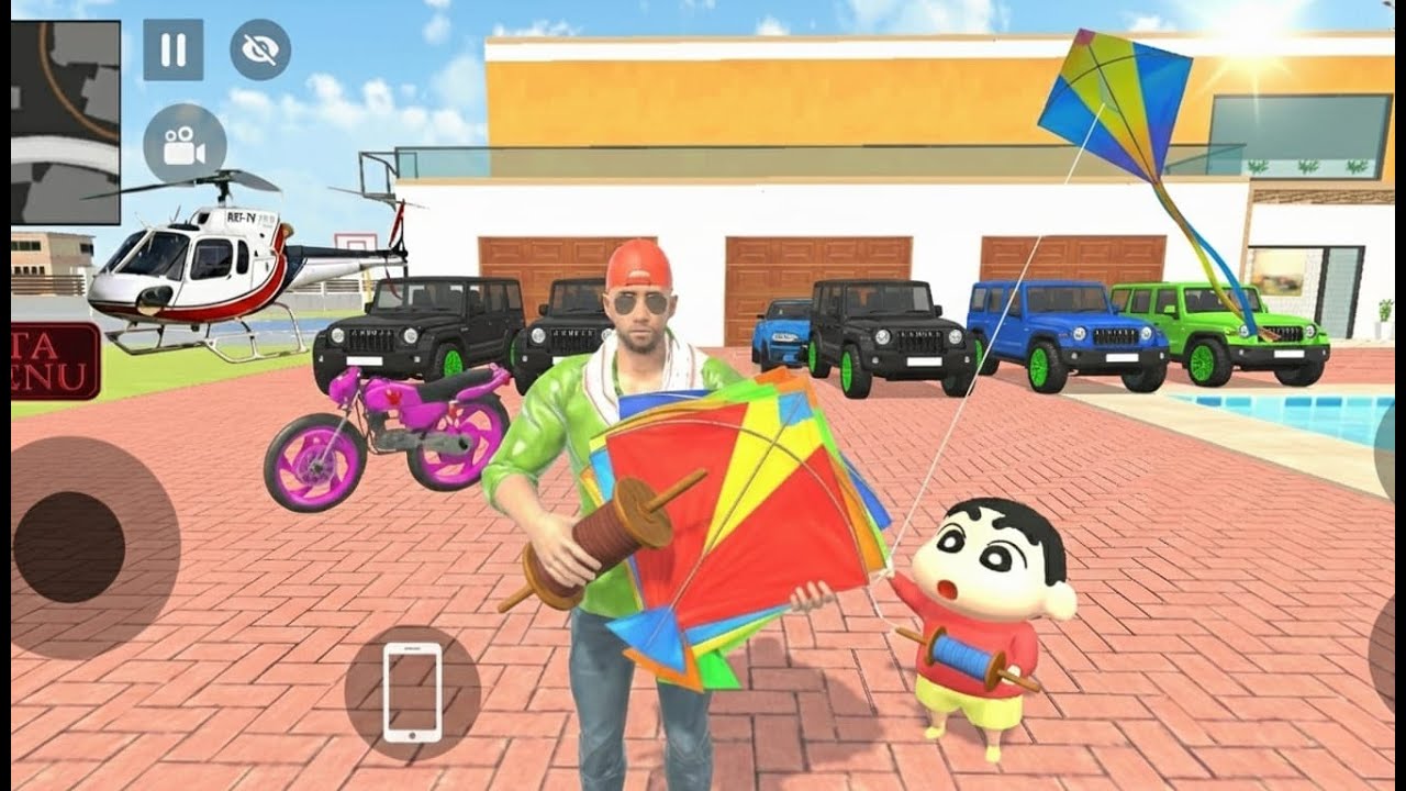 Franklin & Shinchan Flying Kite 🪁💥 Franklin Ne Patang Le Aaya 💥🤯 Indian Theft Auto Simulator