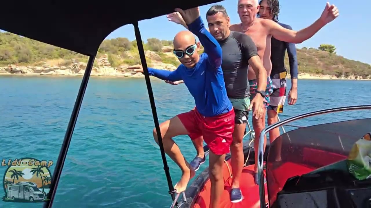 Lakóautóval Görögország, Halkidiki-félsziget, Diaporos - sziget