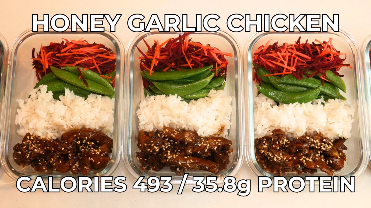 Honey Garlic Chicken Bowl (Low Calorie, High Protein)