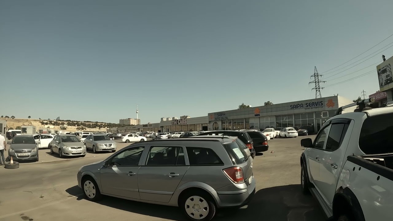 Maşın bazarı / Car bazaar Baku / Авторынок в Баку 4K