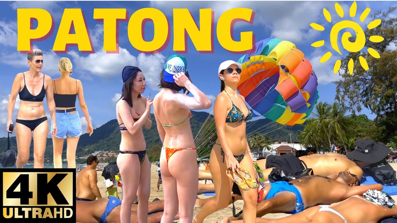 Phuket Patong Beach - Most Popular Place in Thailand | Walking [4K]