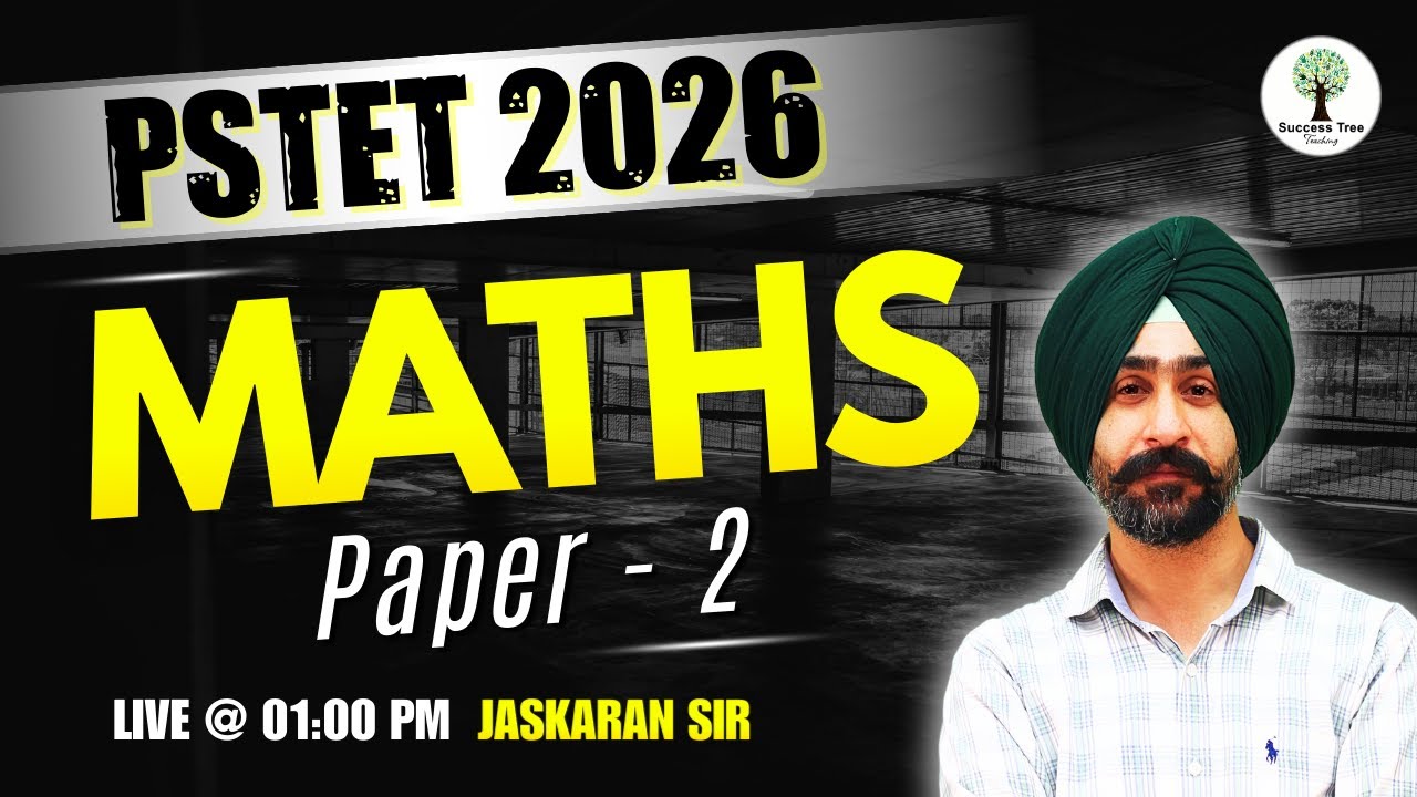 PSTET 2026 | Maths | Paper 2 | PSTET Preparation | Success Tree Teaching