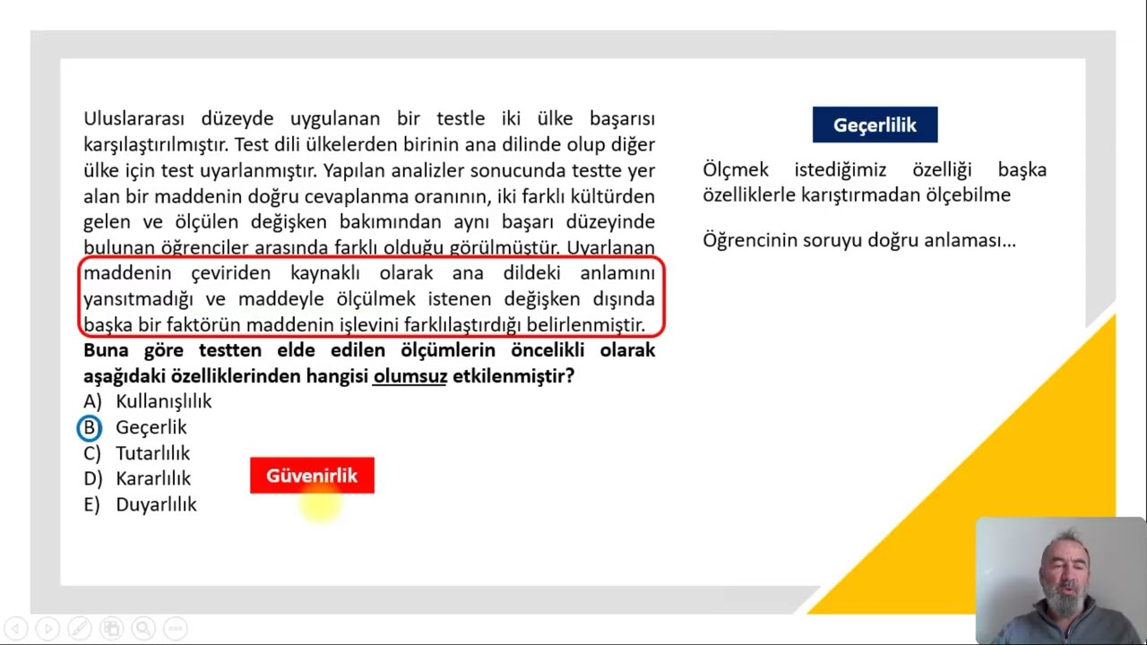 AGS & Ölçme ve Değerlendirme Pekiştirme Soru Çözümleri - 8