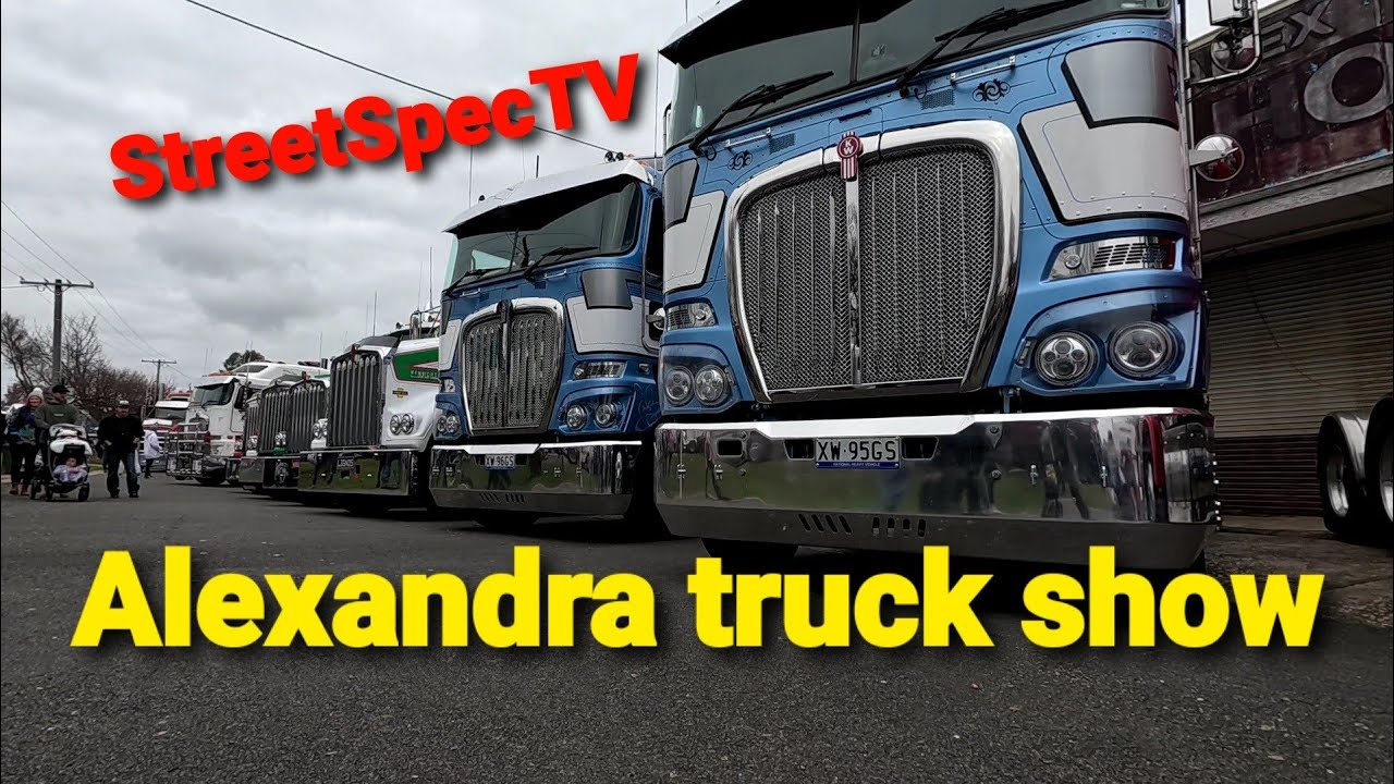Alexandra truck show. Aussie truckers. Australian road trains. Kenworth, Mack, Peterbilt.