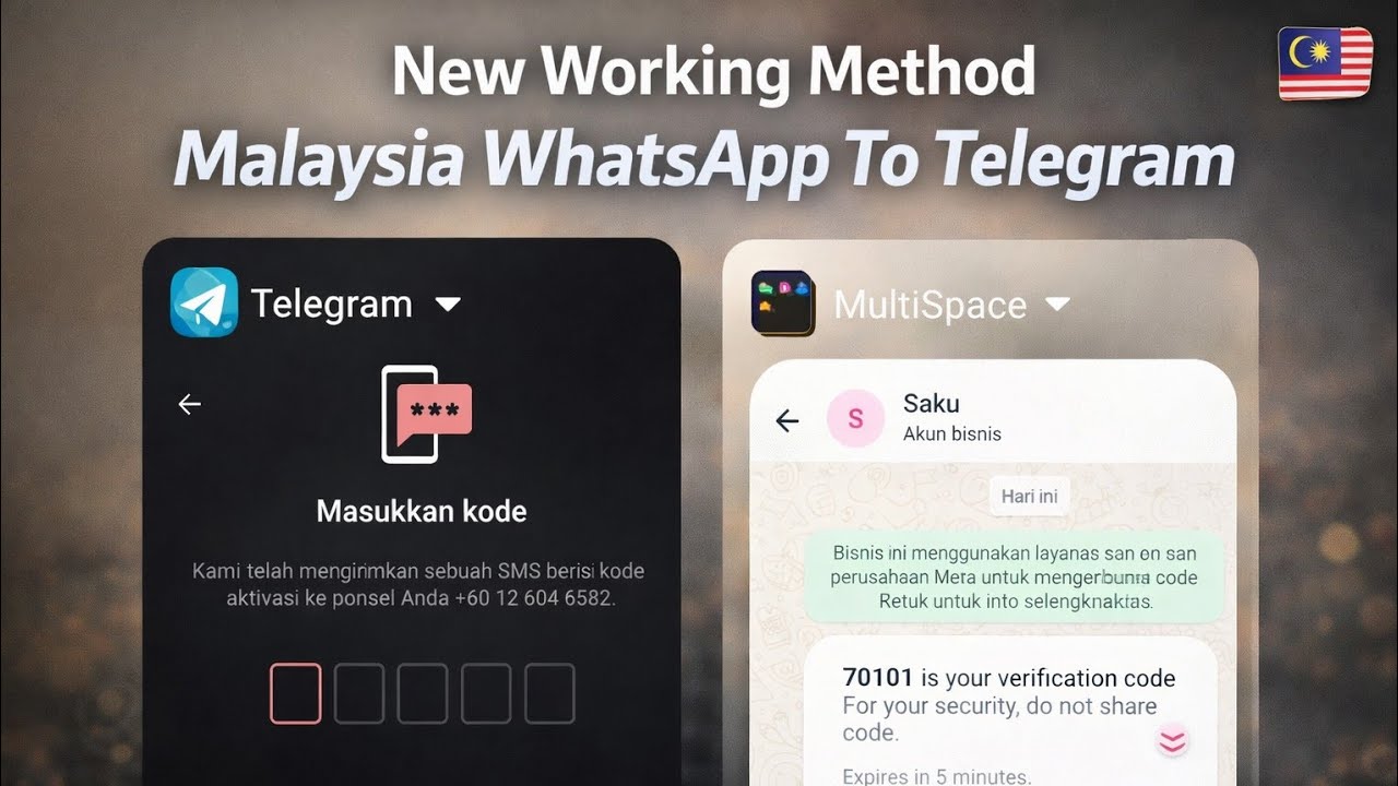 New Malaysia WhatsApp To Telegram Method 100 % working !!