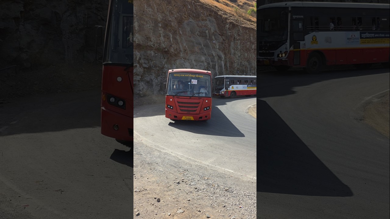🚩 Msrtc Saptshrungigad Drive Skill | Leyland BSIII #msrtc #stbus #lalpari #travel