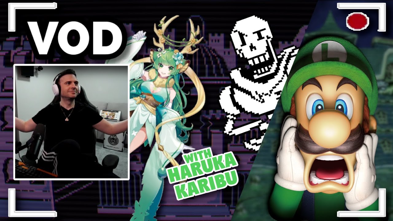 Nagzz Twitch Vod - Playing Luigi's Mansion and Undertale With Haruka Karibu