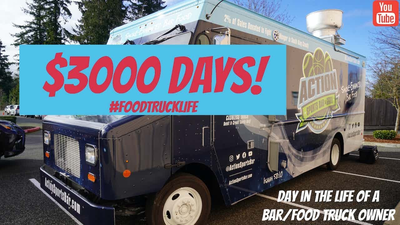 $3000 DAYS ON THE ACTION FOOD TRUCK! DOUBLE SERVICE. DOUBLE THE MONEY, DOUBLE THE WORK!   HD 1080p
