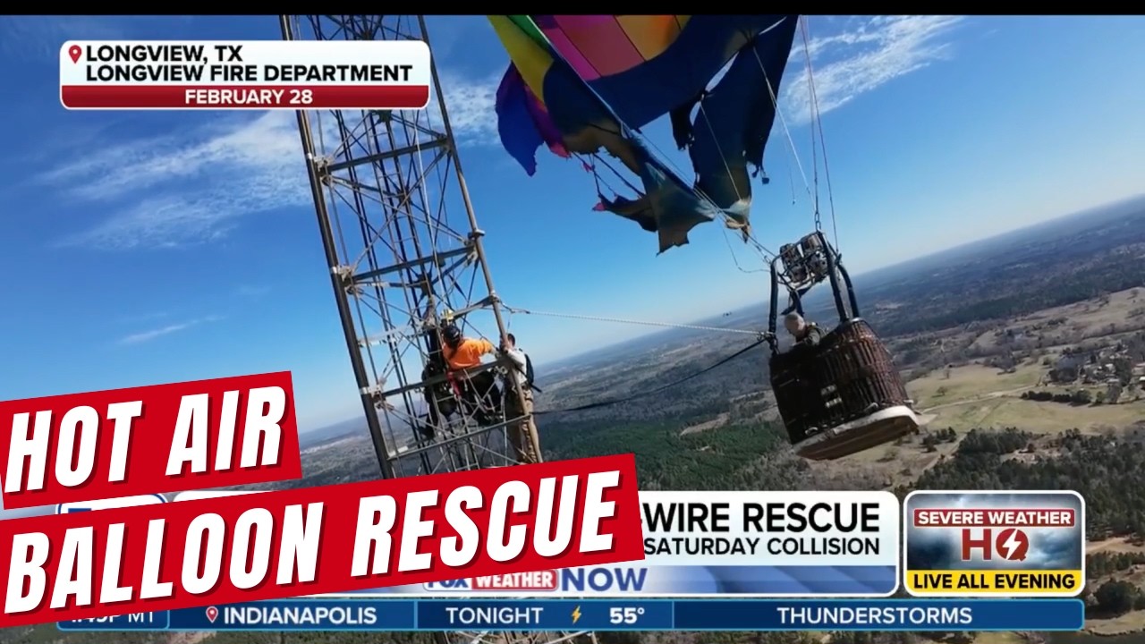 Hot Air Balloon Caught In Cell Tower Prompts High Stakes Rescue