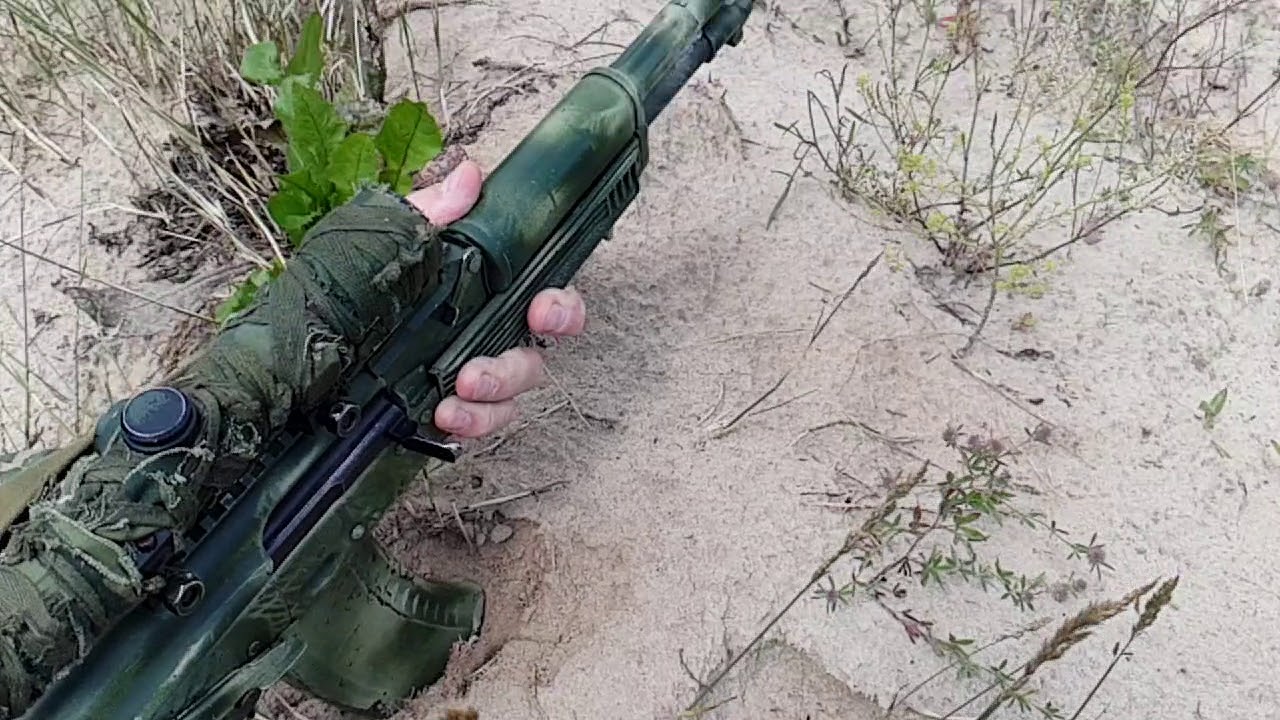 сайга исп.30 5.45х39 скоростная съемка, Saiga 5.45x39 shoting in Slow Mo