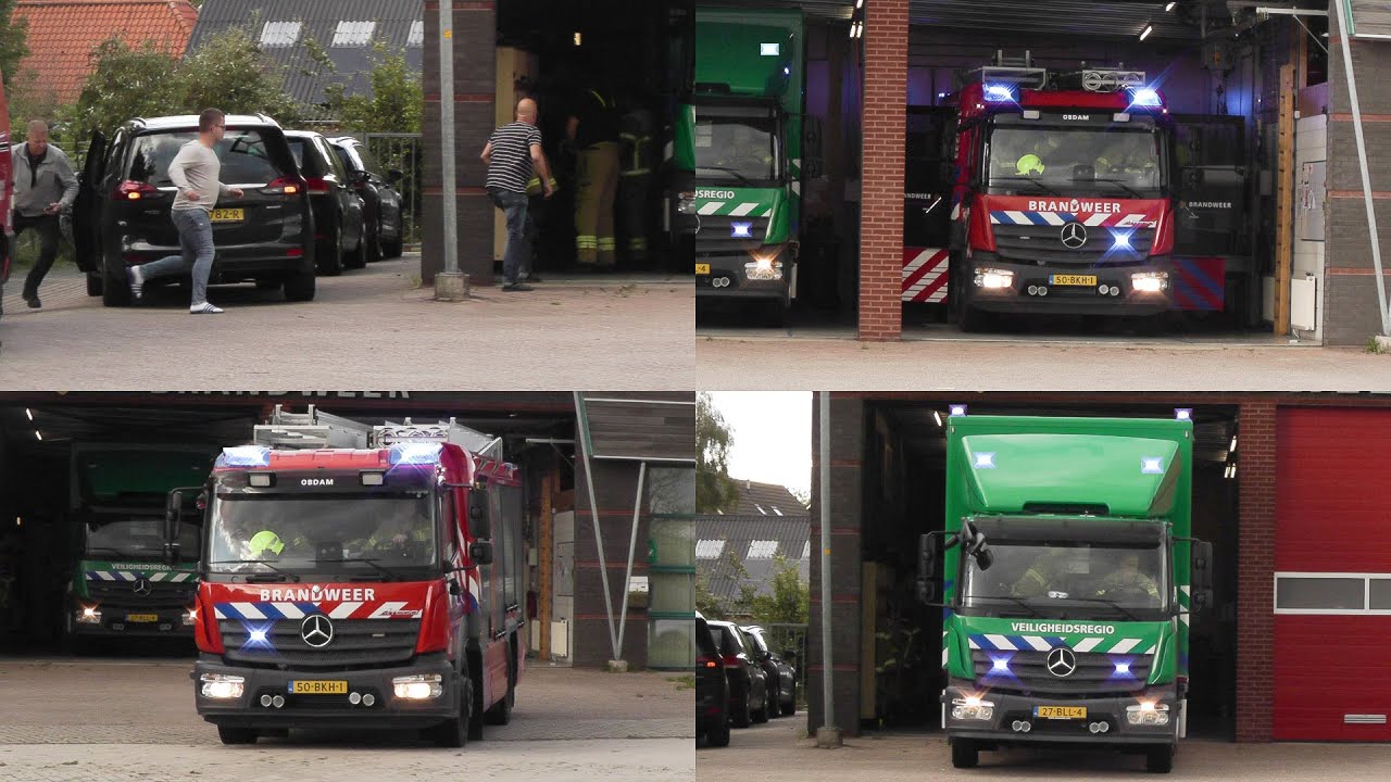 (1/3) FULL HOUSE RESPONSE! Opkomst + uitruk brandweer Obdam met spoed naar een GRIP1/ ZGB