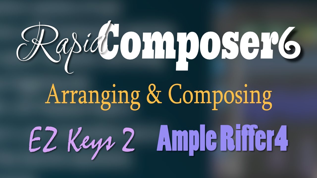 Сочинение с помощью EZ Keys, RC и Ample Riffer