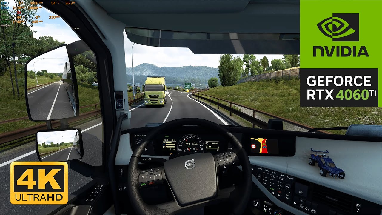 RTX 4060 Ti : Euro Trcuk Simulator 2 Ultra Graphics 4K
