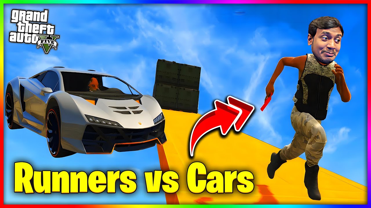 Super Cars VS Runners in GTA 5