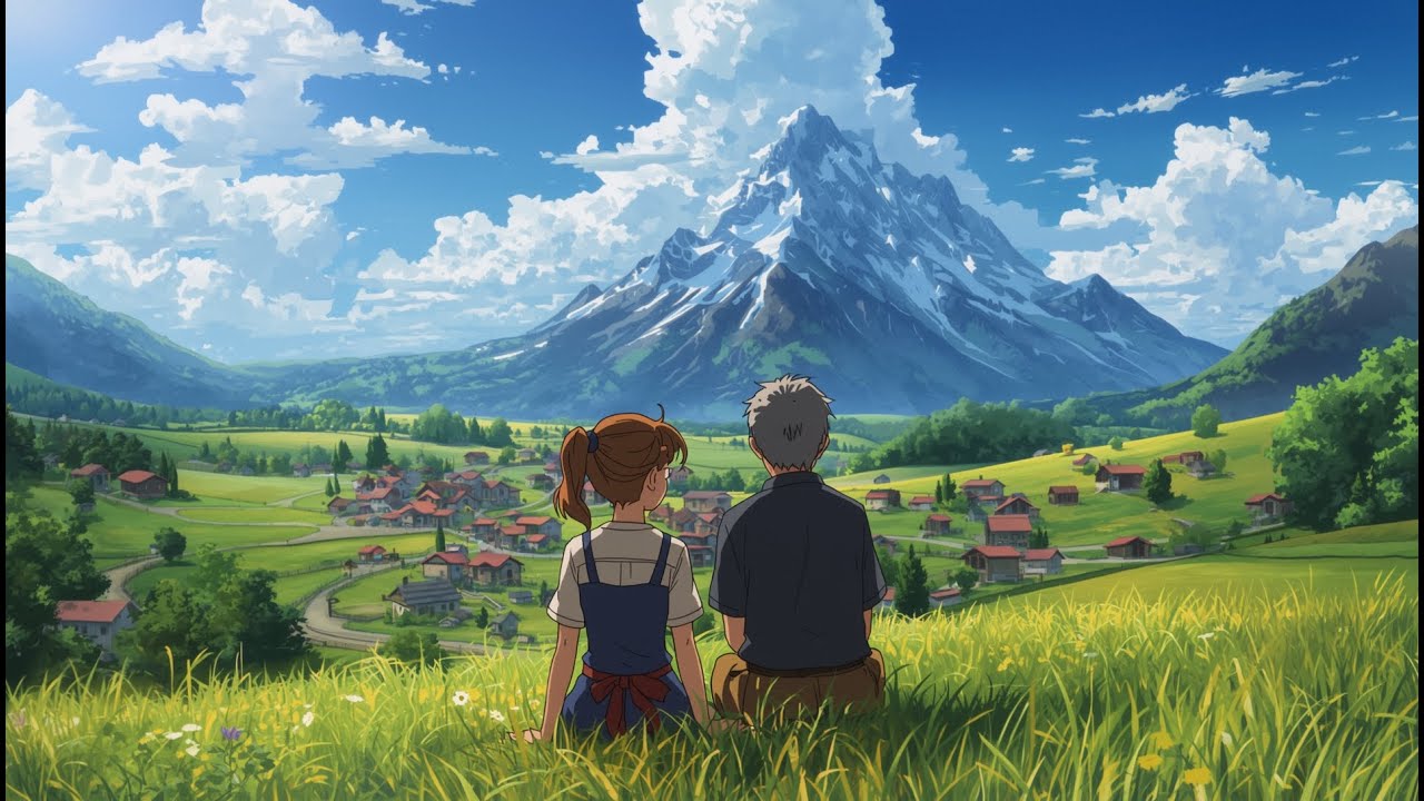 Studio Ghibli Vibes ✨ Relaxing Anime Scenery with Calming Music