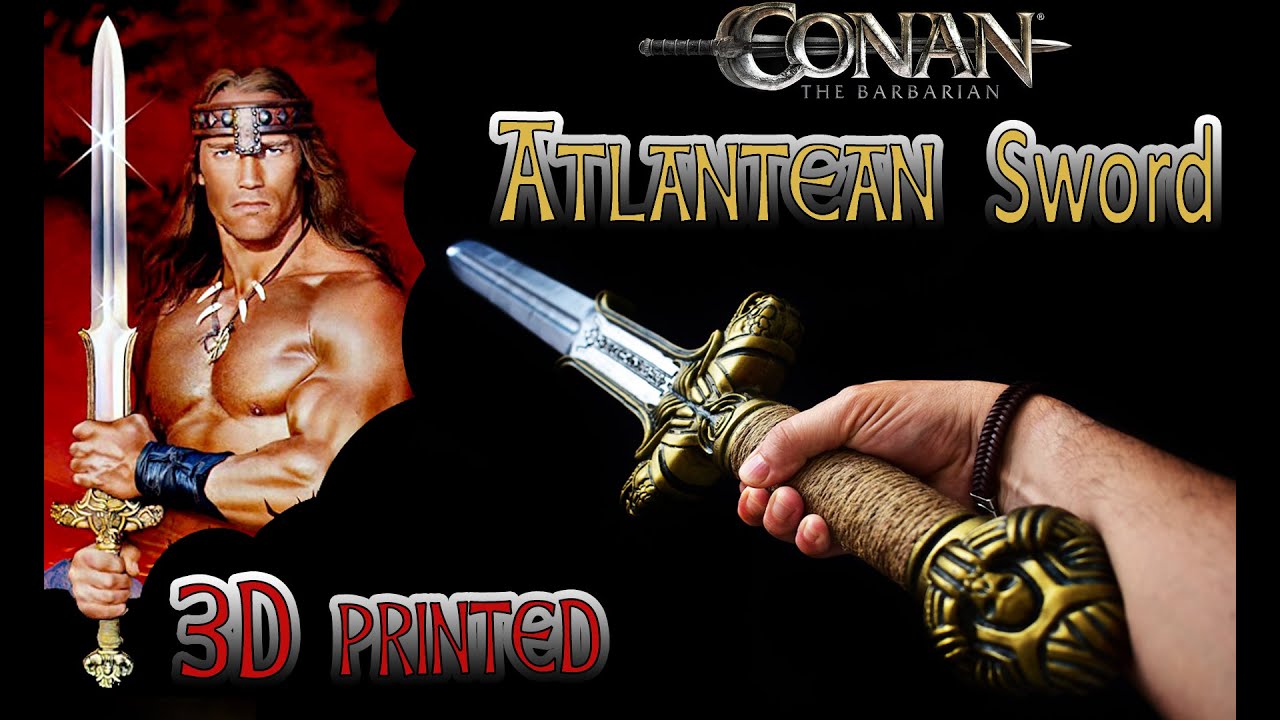 Atlantean Sword 3D printed from Conan The Barbarian