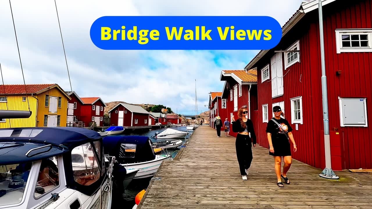 Sweden 4K  Smögen Bridge Midday Summer Vibes