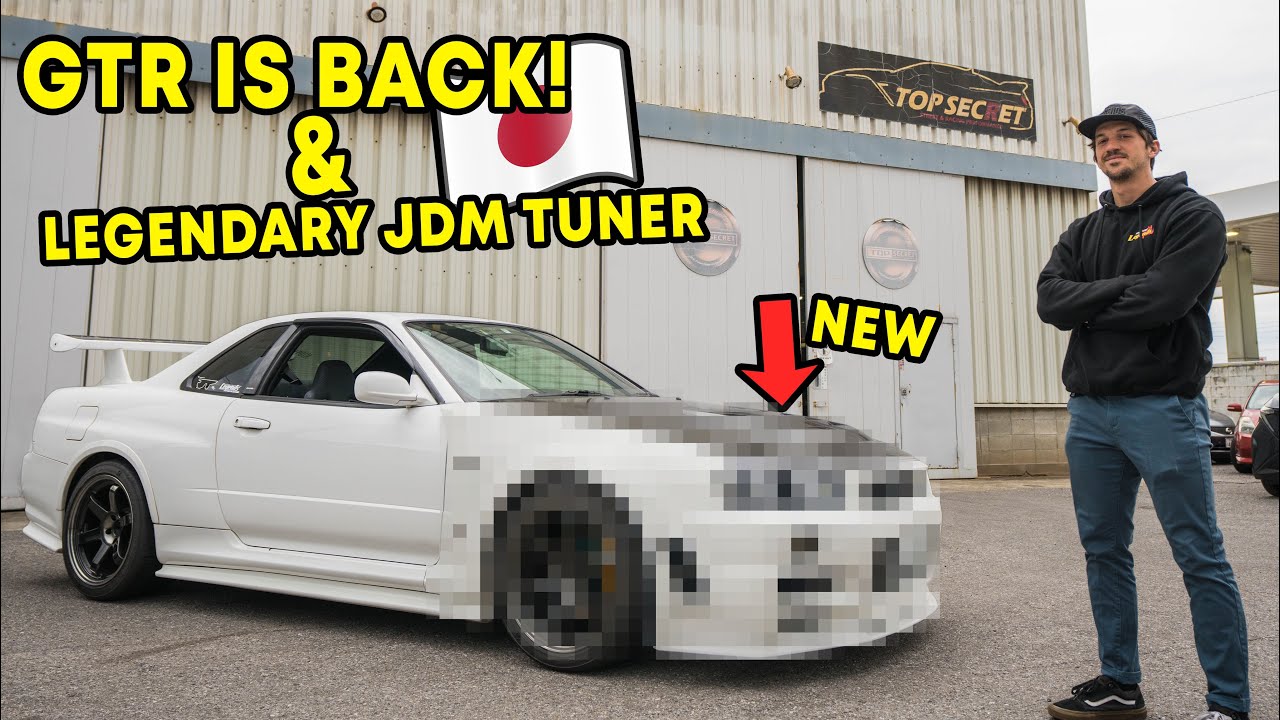 GETTING MY REFRESHED R34 GTR IN JAPAN & Viewing LEGENDARY JDM TOP SECRET GTR Shop..