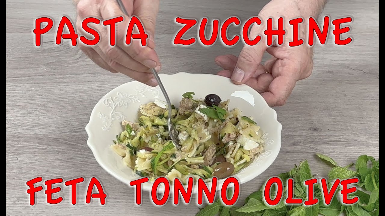 САМАЯ ЛУЧШАЯ ЛЕТНЯЯ ПАСТА: ПАСТА С ЦУККИНИ, ФЕТА, ТУНЕЦОМ И ЧЕРНЫМИ ОЛИВКАМИ! Очень быстро!