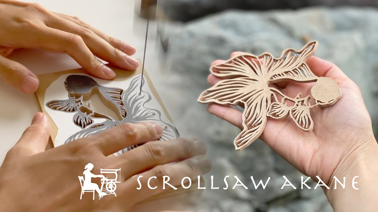 泳ぐ金魚【糸鋸アート】- Scroll Saw Project