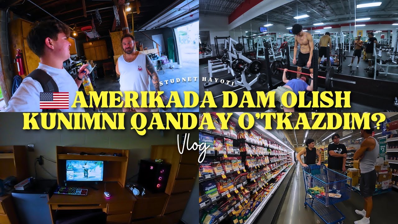 🇺🇸Amerikada Dam Olish Kunimni Qanday O'tkazdim? | Student hayoti