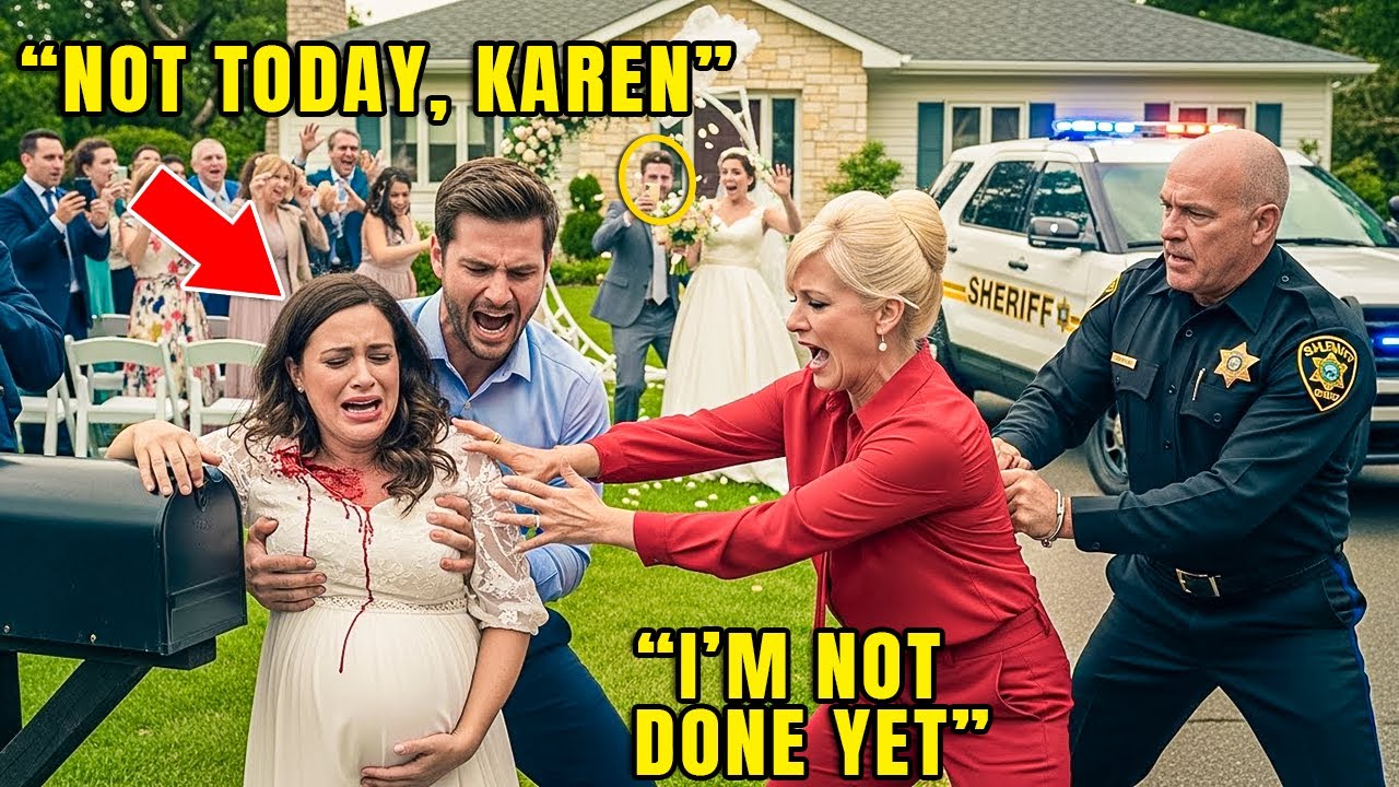 Karen SLAMMED My Pregnant Wife Into Our Mailbox—My Uncle Arrested Her at Her Daughter’s Wedding