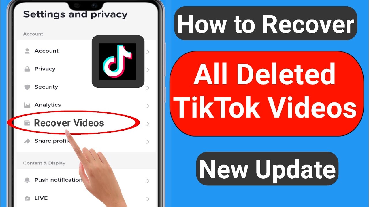 How to Recover My Deleted TikTok Videos (New Update 2023) | How to recover deleted Tiktok videos