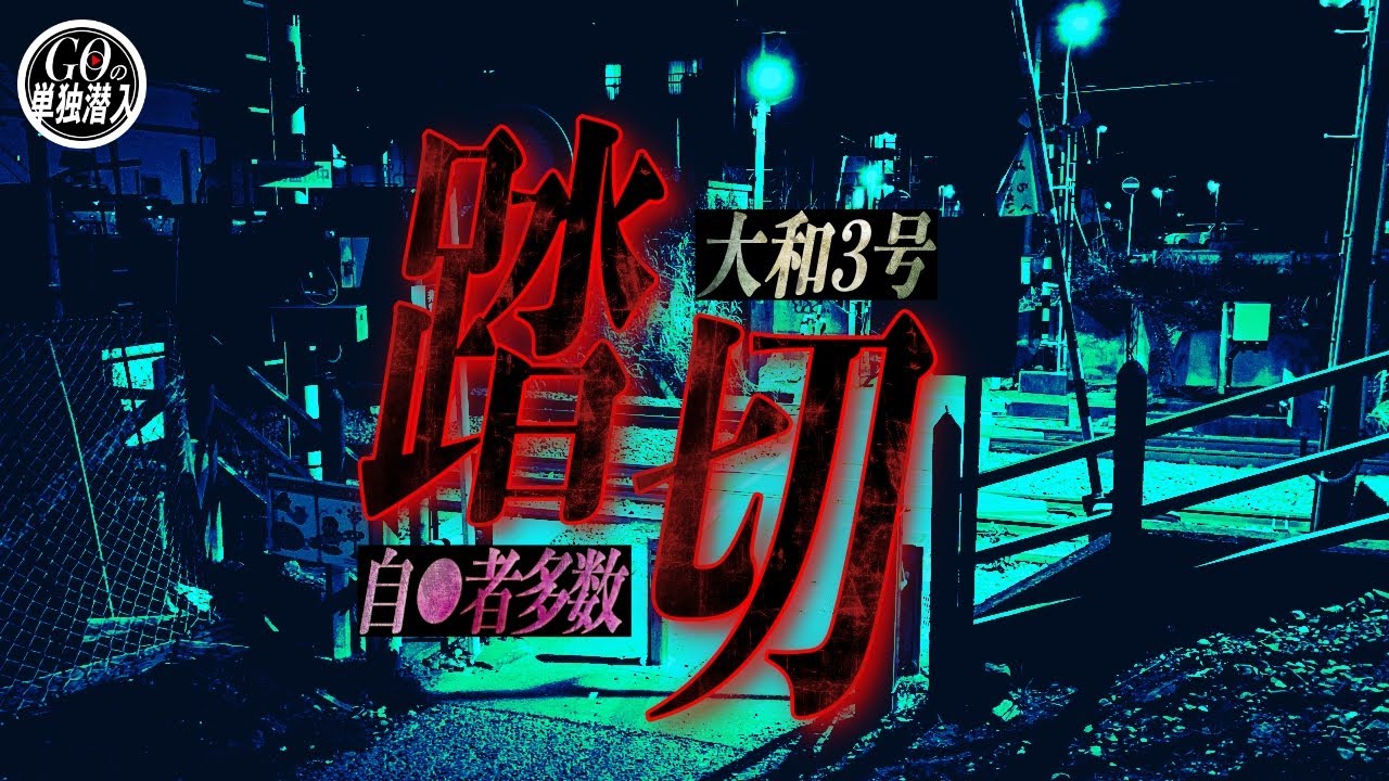 『事故、自●が多発していて幽霊の目撃情報も多い「大和３号踏切とピエロ公園」に単独潜入！』