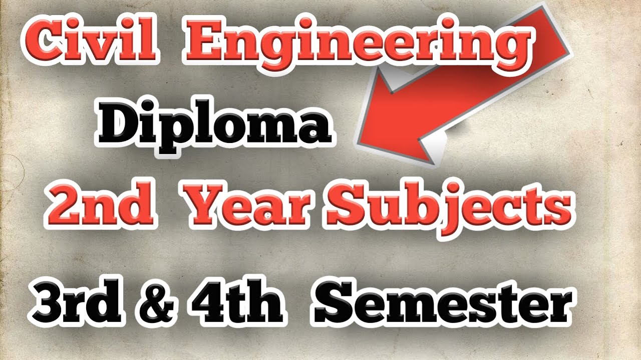 Civil Engineering  Diploma 2nd Year Subjects in Hindi