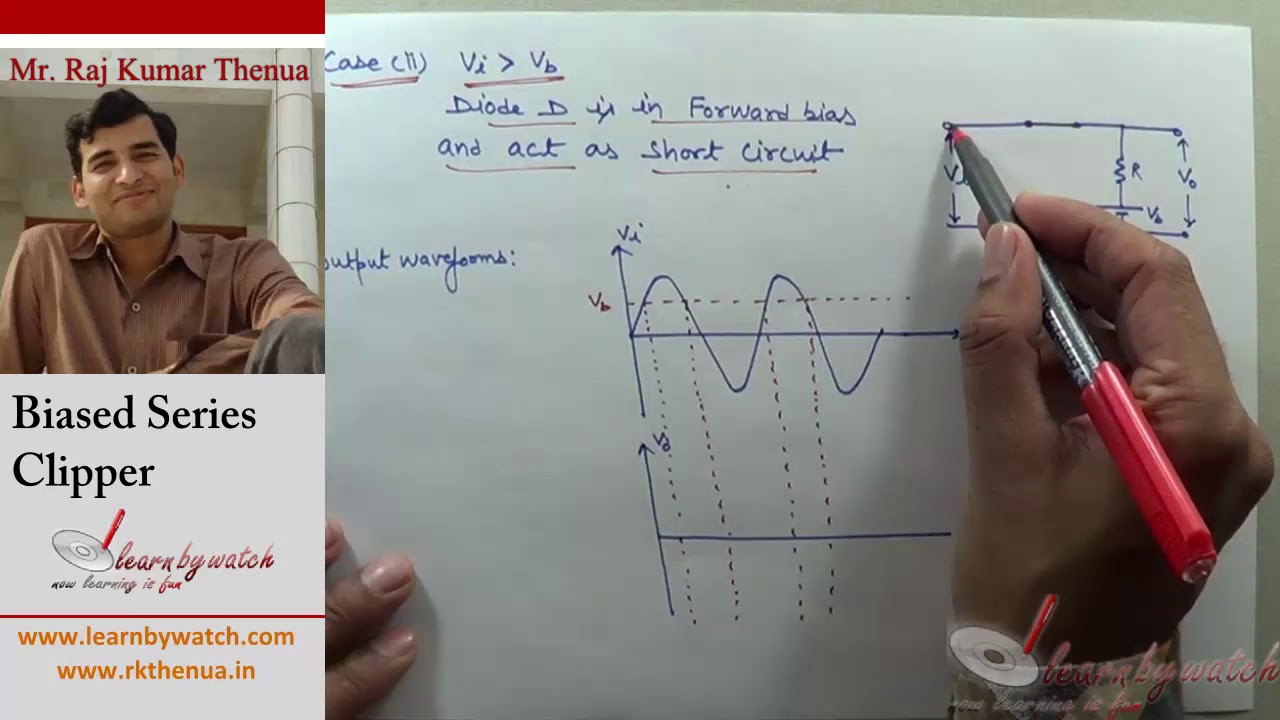 Biased Series Clipper in Diode | Hindi/ Urdu | Electronics Engineering by Raj Kumar Thenua