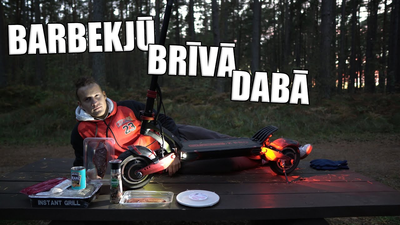 BARBEKJŪ BRĪVĀ DABĀ un 1000km SVINĒŠANA | skūtervlogs