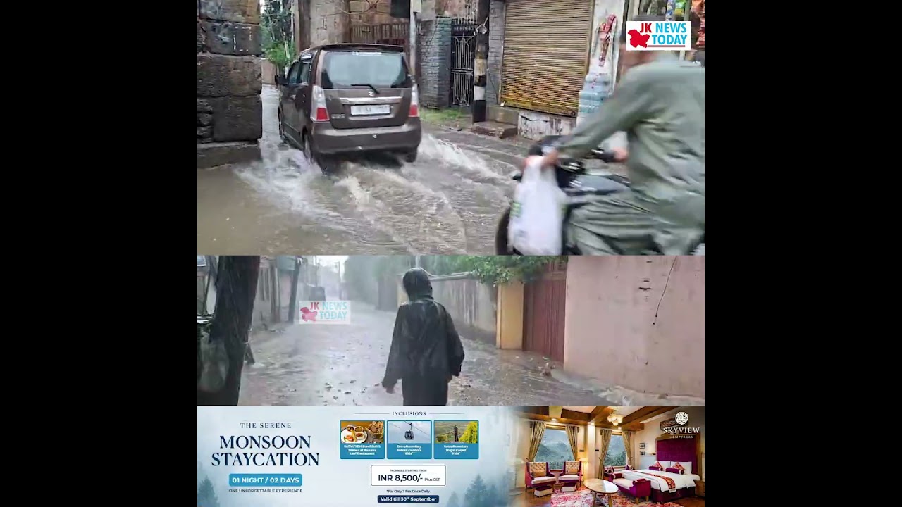 Road submerged in Hawaldar, Srinagar, life disrupted | JK News Today