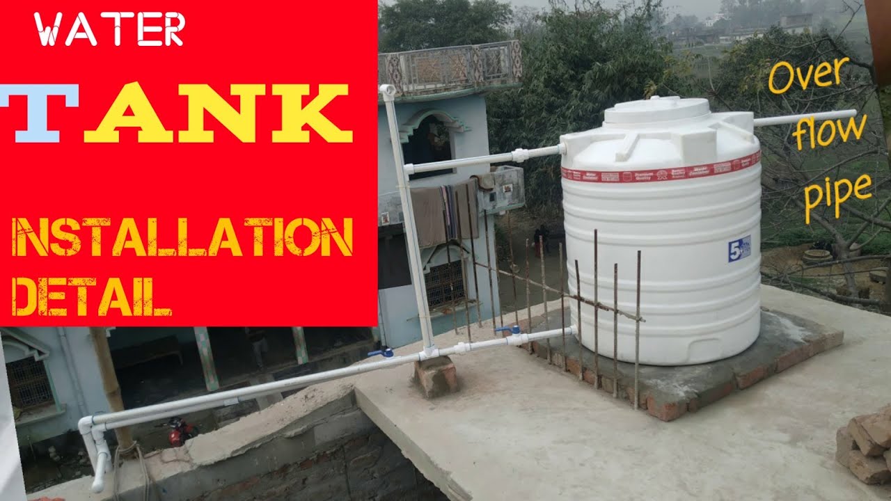 Water Tank Installation|| Over head tank installation|| Tank fitting connection