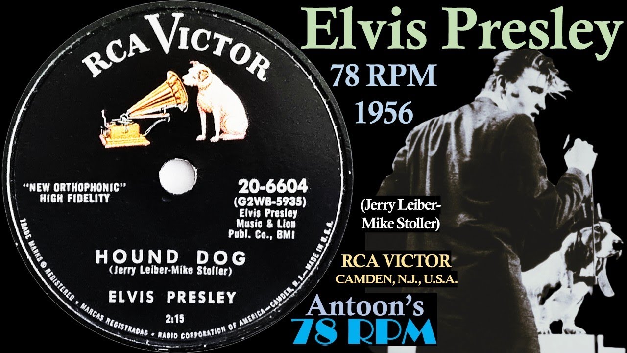 Elvis Presley | Hound Dog | Rca Victor 78 rpm | 1956 USA