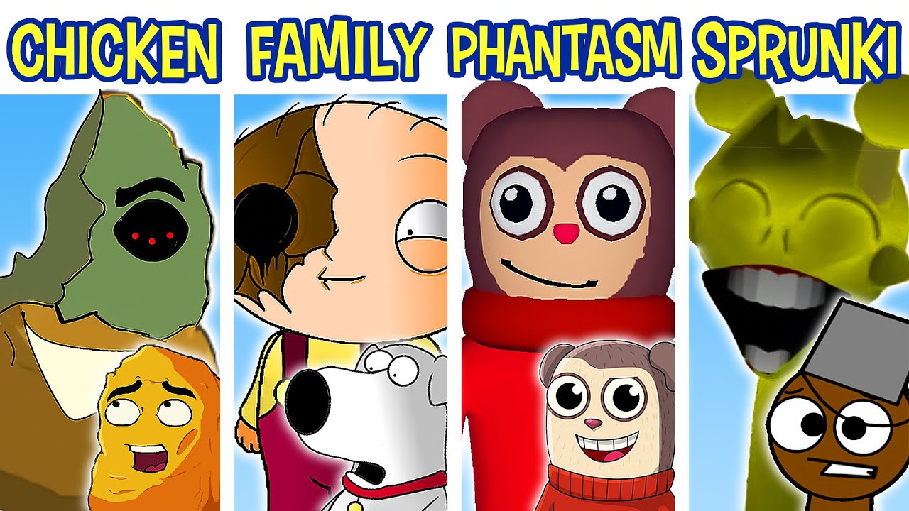 FNF CHICKENFINGER VS FAMILY GUY VS PHANTASM VS SPRUNKI | Friday Night Funkin'