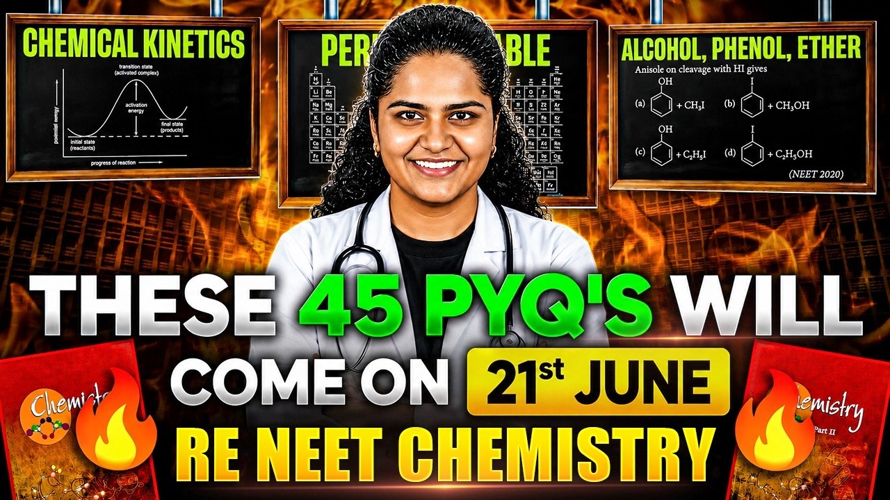 RENEET 2026 Chemistry: 45 Most Repeated PYQs|120 Marks Confirm 🔥| Premila Mam |GAMECHANGER ONE-SHOT🔥