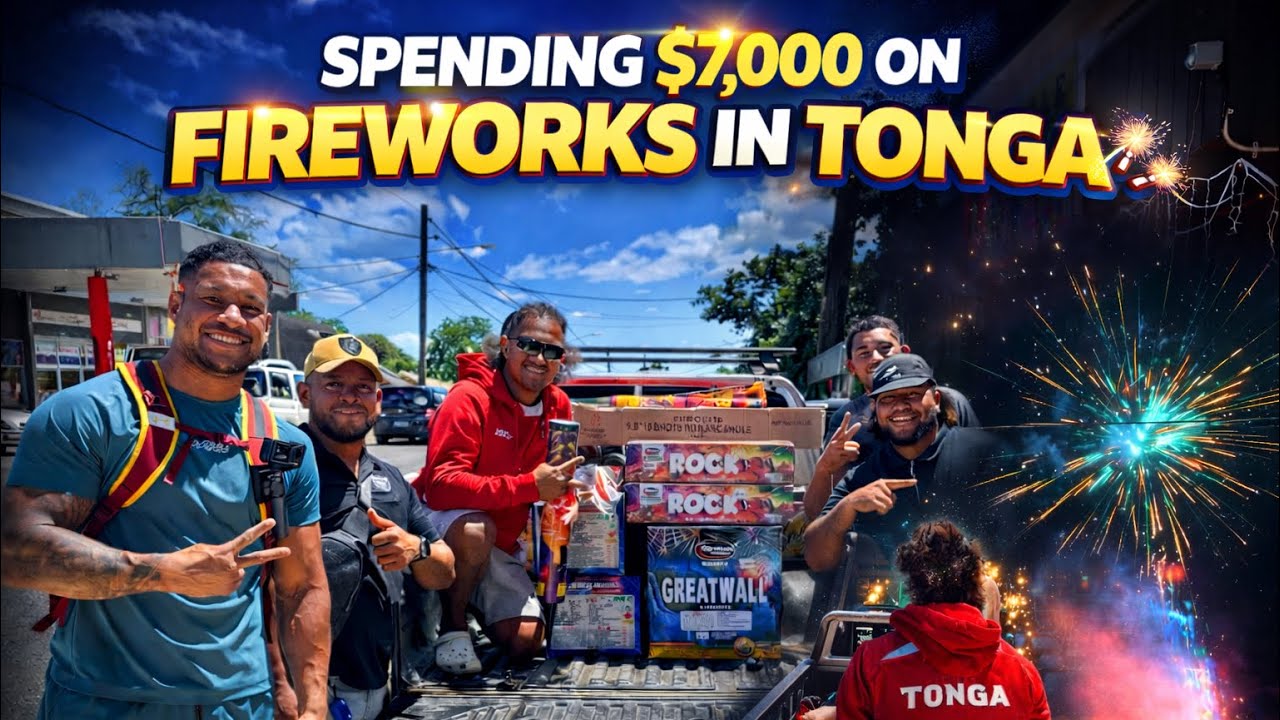 WE SPENT $7k ON FIREWORKS 🎆 IN TONGA 🇹🇴 FOR CHRISTMAS 