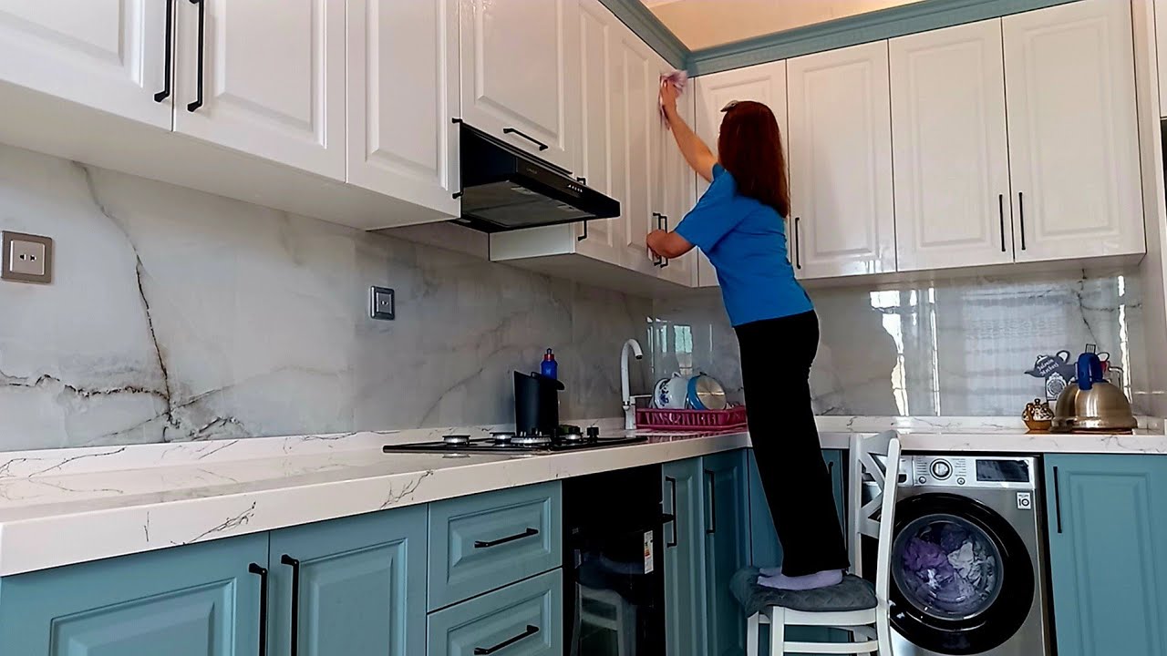 MƏTBƏX TƏMİZLİYİ⚪️ MEBELİN YAĞLARINI NECƏ APARIRAM