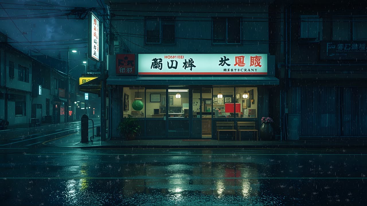 Tokyo After Midnight 🌙  Street Ambience for Sleep & Focus