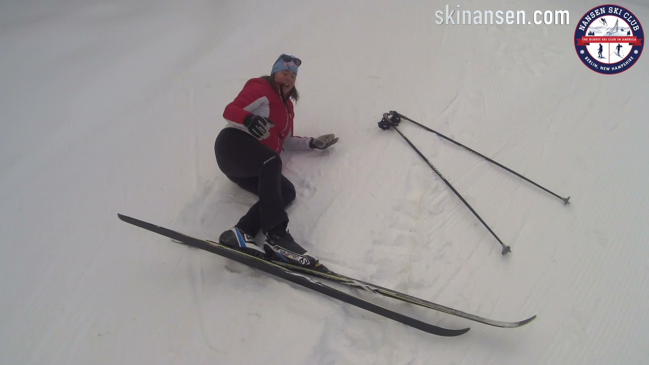 How to Get Up From A Fall When X-Country Skiing (Nansen Ski Club Lessons)