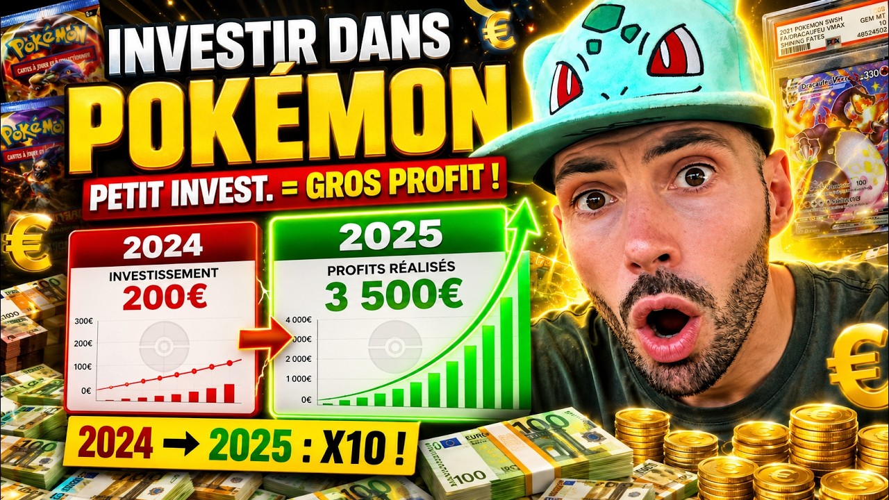 Top 5 des investissements Pokémon les plus RENTABLES en 2025 !