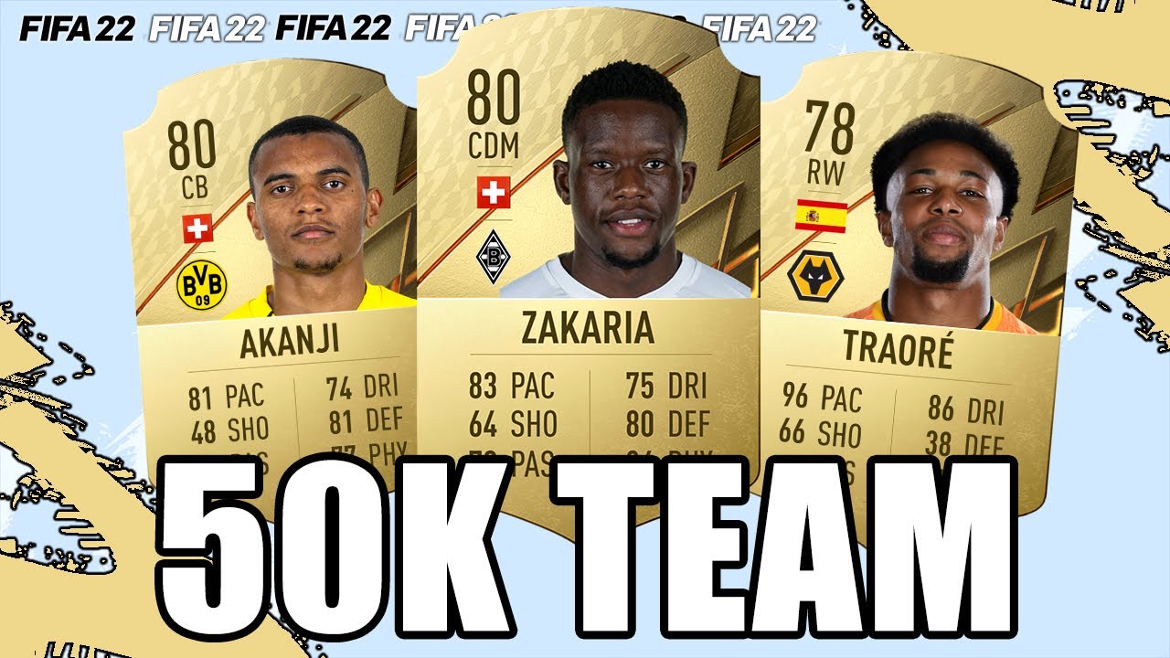 FIFA 22 BEST 50K STARTER TEAM SQUAD BUILDER!!!