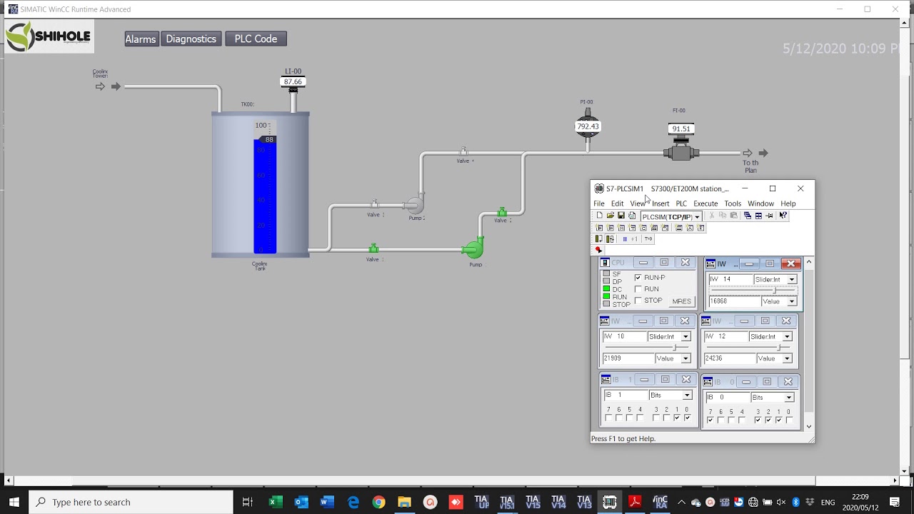 PLC HMI integration