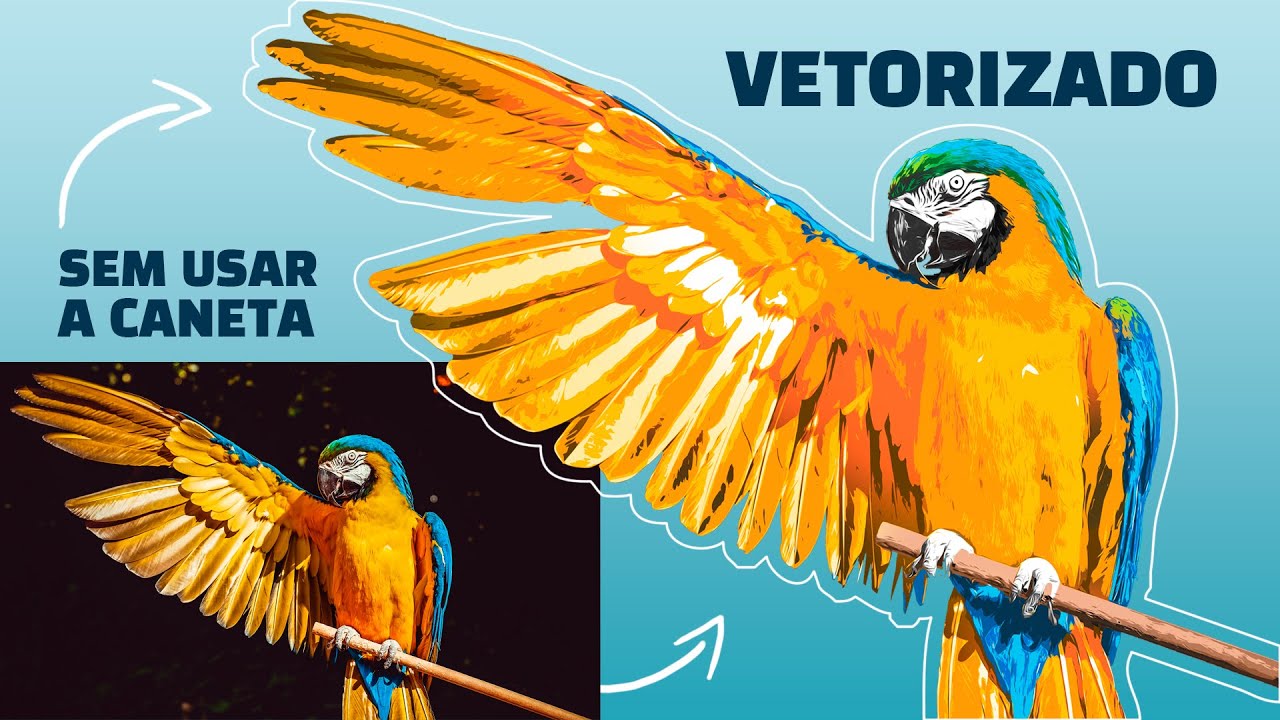 Como Vetorizar Qualquer Imagem no Photoshop (Técnica Fácil)